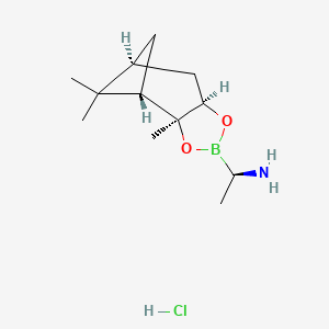 molecular formula C12H23BClNO2 B3167404 (R)-硼丙氨酸(+)-莰烯二醇-HCl CAS No. 919103-31-4