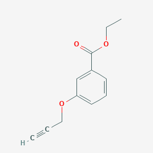 molecular formula C12H12O3 B3167407 Ethyl 3-prop-2-ynoxybenzoate CAS No. 91920-00-2