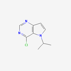 molecular formula C9H10ClN3 B3167422 4-氯-5-异丙基-5H-吡咯并[3,2-d]嘧啶 CAS No. 919278-25-4