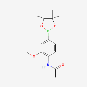 molecular formula C15H22BNO4 B3167427 N-(2-methoxy-4-(4,4,5,5-tetramethyl-1,3,2-dioxaborolan-2-yl)phenyl)acetamide CAS No. 919496-45-0