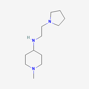 molecular formula C12H25N3 B3167446 1-甲基-N-(2-吡咯烷-1-基乙基)哌啶-4-胺 CAS No. 919835-59-9