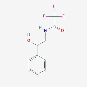 molecular formula C10H10F3NO2 B3167453 2,2,2-trifluoro-N-(2-hydroxy-2-phenylethyl)acetamide CAS No. 91994-60-4