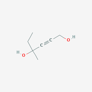 molecular formula C7H12O2 B3167461 4-Methyl-2-hexyne-1,4-diol CAS No. 920-09-2