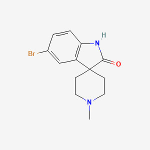 molecular formula C13H15BrN2O B3167467 5-Bromo-1'-methylspiro[indoline-3,4'-piperidin]-2-one CAS No. 920023-48-9