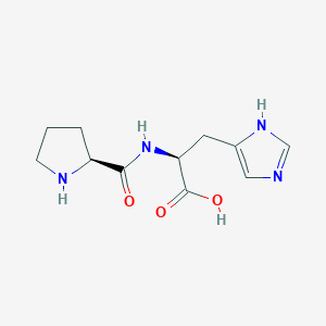 molecular formula C11H16N4O3 B3167487 Prolyl-Histidine CAS No. 92027-43-5