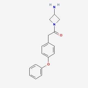 molecular formula C17H18N2O2 B3167501 Ethanone, 1-(3-amino-1-azetidinyl)-2-(4-phenoxyphenyl)- CAS No. 920320-59-8