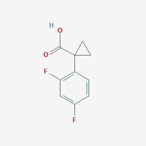 molecular formula C10H8F2O2 B3167505 环丙烷羧酸，1-(2,4-二氟苯基)- CAS No. 920501-68-4