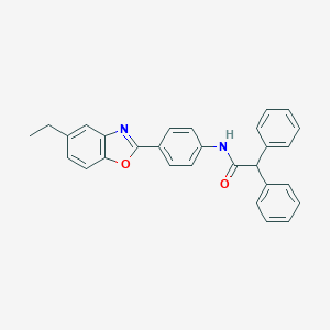 molecular formula C29H24N2O2 B316751 N-[4-(5-ethyl-1,3-benzoxazol-2-yl)phenyl]-2,2-diphenylacetamide 