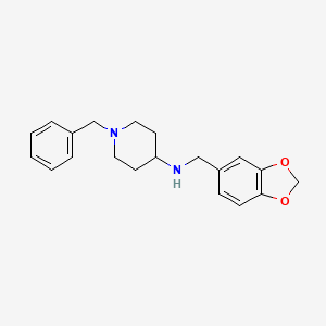 molecular formula C20H24N2O2 B3167529 N-(1,3-benzodioxol-5-ylmethyl)-1-benzylpiperidin-4-amine CAS No. 921102-89-8