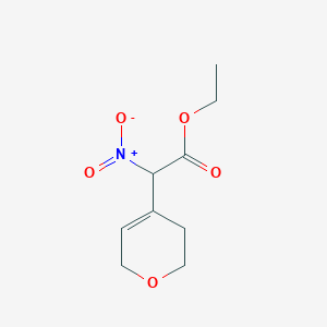 molecular formula C9H13NO5 B3167553 ethyl 2-(3,6-dihydro-2H-pyran-4-yl)-2-nitroacetate CAS No. 921755-40-0