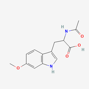 molecular formula C14H16N2O4 B3167577 2-乙酰氨基-3-(6-甲氧基-1H-吲哚-3-基)丙酸 CAS No. 92256-74-1