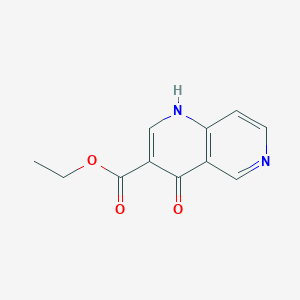 molecular formula C11H10N2O3 B3167590 4-羟基-1,6-萘啶-3-羧酸乙酯 CAS No. 92310-23-1