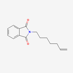 molecular formula C15H17NO2 B3167657 N-(hept-6-enyl)phthalimide CAS No. 923604-74-4