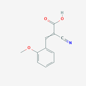 molecular formula C11H9NO3 B3167688 2-Propenoic acid, 2-cyano-3-(2-methoxyphenyl)- CAS No. 92422-87-2