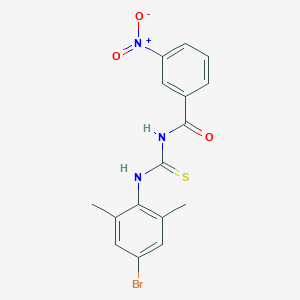 molecular formula C16H14BrN3O3S B316771 N-[(4-bromo-2,6-dimethylphenyl)carbamothioyl]-3-nitrobenzamide 
