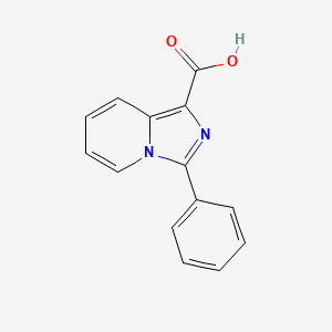 molecular formula C14H10N2O2 B3167728 3-苯基咪唑并[1,5-a]吡啶-1-羧酸 CAS No. 924646-16-2