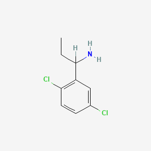 molecular formula C9H11Cl2N B3167749 1-(2,5-Dichlorophenyl)propan-1-amine CAS No. 924817-45-8