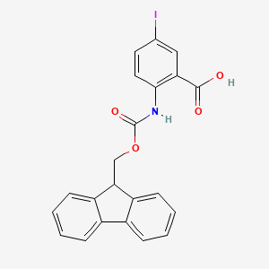 molecular formula C22H16INO4 B3167753 Fmoc-2-amino-5-iodobenzoic acid CAS No. 924817-95-8