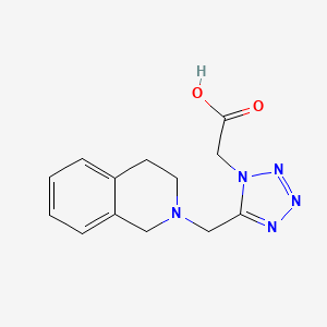 molecular formula C13H15N5O2 B3167769 [5-(3,4-dihydroisoquinolin-2(1H)-ylmethyl)-1H-tetrazol-1-yl]acetic acid CAS No. 924861-62-1