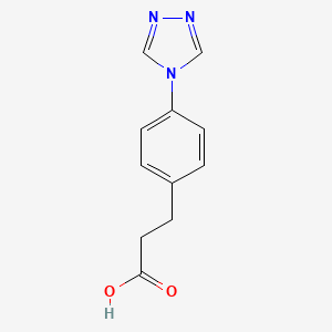 B3167775 3-[4-(4H-1,2,4-triazol-4-yl)phenyl]propanoic acid CAS No. 924861-83-6