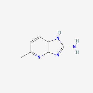 molecular formula C7H8N4 B3167782 5-methyl-1H-imidazo[4,5-b]pyridin-2-amine CAS No. 924861-87-0