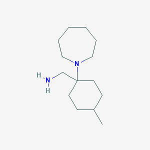 molecular formula C14H28N2 B3167790 C-(1-氮杂环-1-基-4-甲基-环己基)-甲胺 CAS No. 924868-44-0
