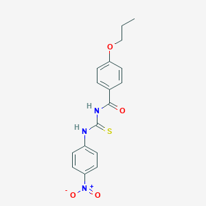 N-[(4-nitrophenyl)carbamothioyl]-4-propoxybenzamide