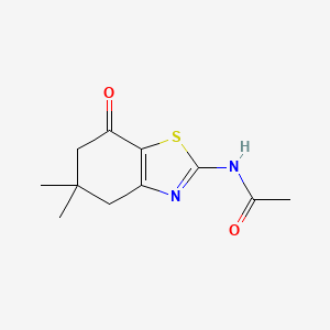 N-(5,5-dimethyl-7-oxo-4,5,6,7-tetrahydro-1,3-benzothiazol-2-yl)acetamide