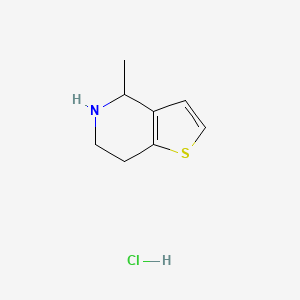 molecular formula C8H12ClNS B3167810 4-methyl-4H,5H,6H,7H-thieno[3,2-c]pyridine hydrochloride CAS No. 92503-62-3