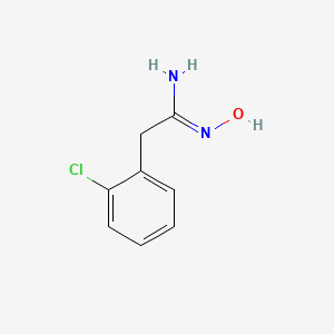 molecular formula C8H9ClN2O B3167826 (1Z)-2-(2-Chlorophenyl)-N'-hydroxyethanimidamide CAS No. 925252-29-5