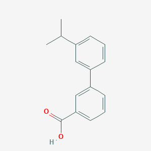 molecular formula C16H16O2 B3167845 3-[3-(Propan-2-yl)phenyl]benzoic acid CAS No. 925908-31-2
