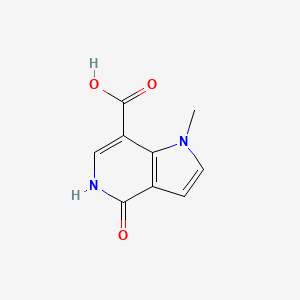 molecular formula C9H8N2O3 B3167850 1-甲基-4-氧代-4,5-二氢-1h-吡咯并[3,2-c]吡啶-7-羧酸 CAS No. 925917-49-3
