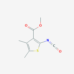 molecular formula C9H9NO3S B3167855 Methyl 2-isocyanato-4,5-dimethylthiophene-3-carboxylate CAS No. 926044-96-4