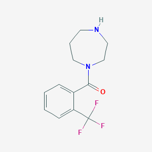 molecular formula C13H15F3N2O B3167881 1-[2-(三氟甲基)苯甲酰基]-1,4-二氮杂环戊烷 CAS No. 926193-49-9