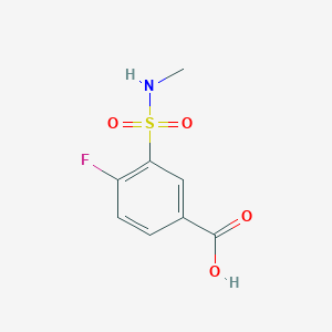 molecular formula C8H8FNO4S B3167896 4-Fluoro-3-(methylsulfamoyl)benzoic acid CAS No. 926196-72-7