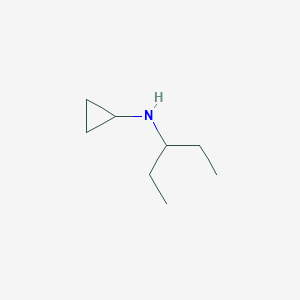 molecular formula C8H17N B3167899 N-(1-ethylpropyl)cyclopropanamine CAS No. 926196-77-2