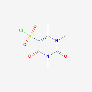 molecular formula C7H9ClN2O4S B3167903 1,3,6-三甲基-2,4-二氧代-1,2,3,4-四氢嘧啶-5-磺酰氯 CAS No. 926199-52-2