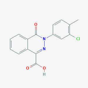 3-(3-Chloro-4-methylphenyl)-4-oxo-3,4-dihydrophthalazine-1-carboxylic acid