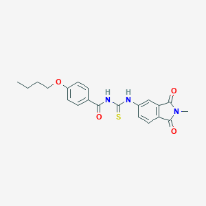 4-butoxy-N-[(2-methyl-1,3-dioxo-2,3-dihydro-1H-isoindol-5-yl)carbamothioyl]benzamide