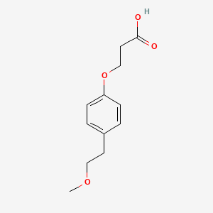 molecular formula C12H16O4 B3167964 3-[4-(2-甲氧基乙基)苯氧基]丙酸 CAS No. 926220-26-0