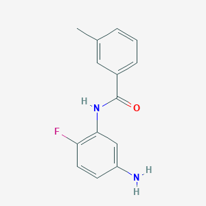 molecular formula C14H13FN2O B3167986 N-(5-氨基-2-氟苯基)-3-甲基苯甲酰胺 CAS No. 926222-85-7