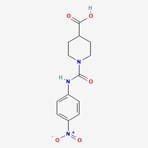 molecular formula C13H15N3O5 B3168009 1-([(4-Nitrophenyl)amino]carbonyl)piperidine-4-carboxylic acid CAS No. 926227-42-1