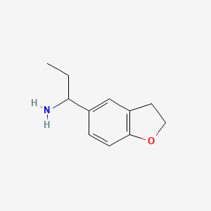 molecular formula C11H15NO B3168021 1-(2,3-Dihydro-1-benzofuran-5-YL)propan-1-amine CAS No. 926231-02-9
