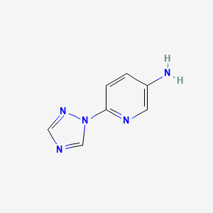 molecular formula C7H7N5 B3168037 6-(1H-1,2,4-三唑-1-基)吡啶-3-胺 CAS No. 926233-89-8