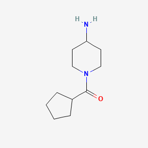 molecular formula C11H20N2O B3168044 1-(环戊基羰基)哌啶-4-胺 CAS No. 926234-06-2