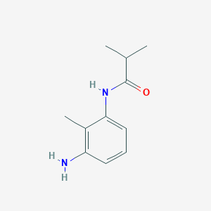 molecular formula C11H16N2O B3168048 N-(3-Amino-2-methylphenyl)-2-methylpropanamide CAS No. 926234-37-9