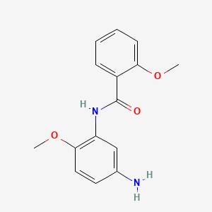 molecular formula C15H16N2O3 B3168054 N-(5-Amino-2-methoxyphenyl)-2-methoxybenzamide CAS No. 926234-74-4