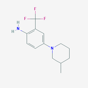 4-(3-Methylpiperidin-1-yl)-2-(trifluoromethyl)aniline