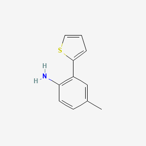 molecular formula C11H11NS B3168073 4-Methyl-2-thien-2-ylaniline CAS No. 926237-35-6