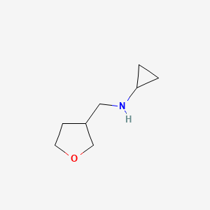 N-(oxolan-3-ylmethyl)cyclopropanamine